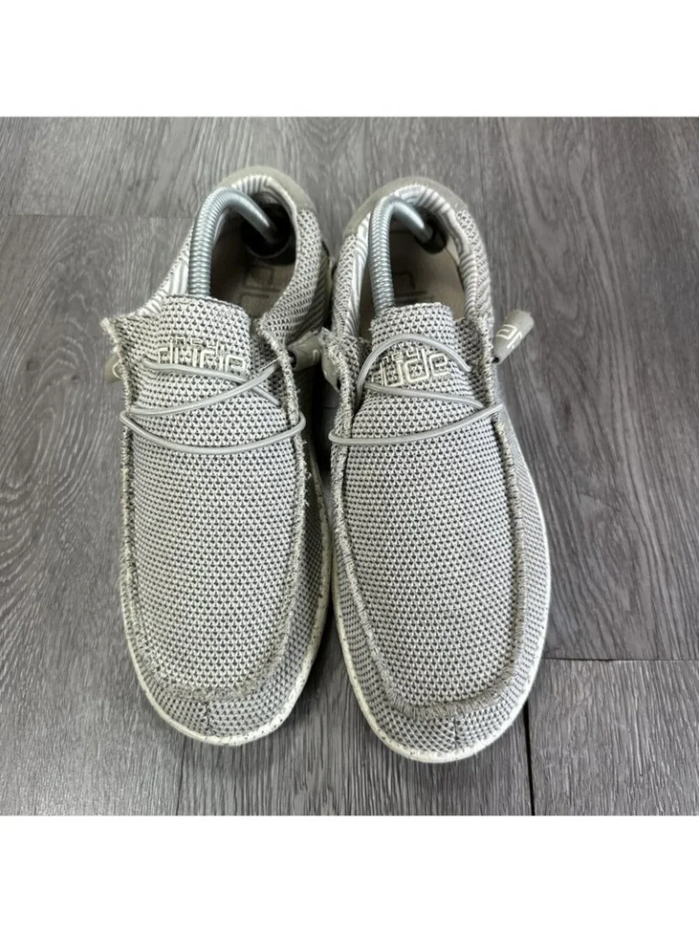 Hey Dude Wally Sox Stone White Slip On Casual Athletic Shoes Men Size 8